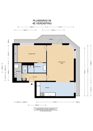 Floorplan - Pluimgras 59, 2318 TM Leiden